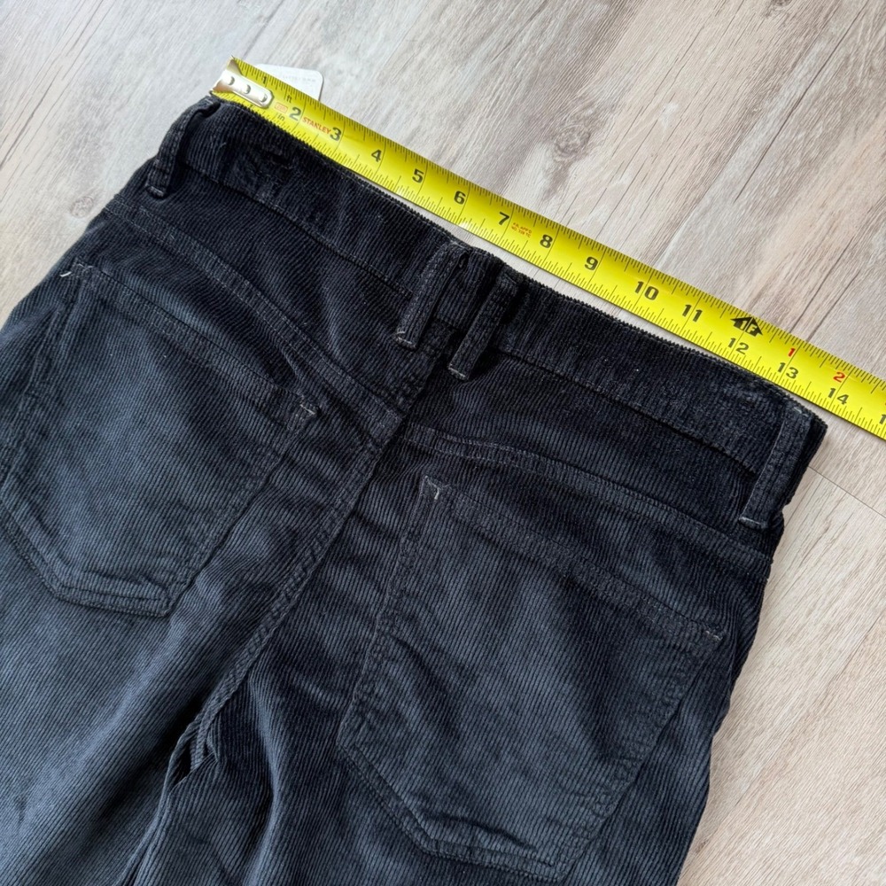 NWT We The Free Black Corduroy High Rise Straight Leg Jeans Women 27 Retail $128 - Picture 8 of 10